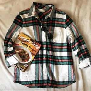 J. Crew Perfect Shirt in Plaid Flannel
